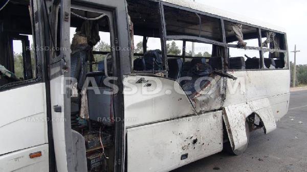 فيديو..مصاب سيناوي:أتوبيس العمال قصفته طائرة وليس أفراد