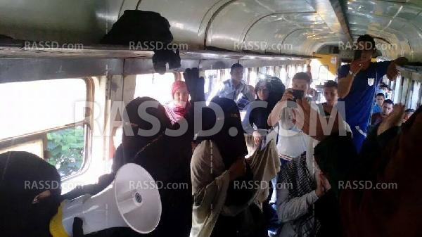 حركة “غرباء” تنظم فعالية داخل قطار “ههيا – الزقازيق”