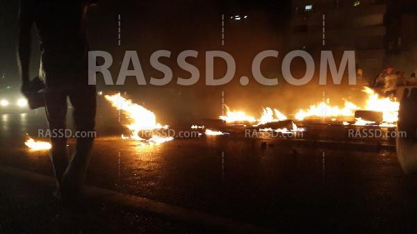 مجهولون يقطعون الطريق الدائري بالهرم