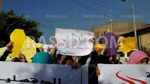 مسيرات بـ”الدقهلية” تضامنًاً مع “غزة”