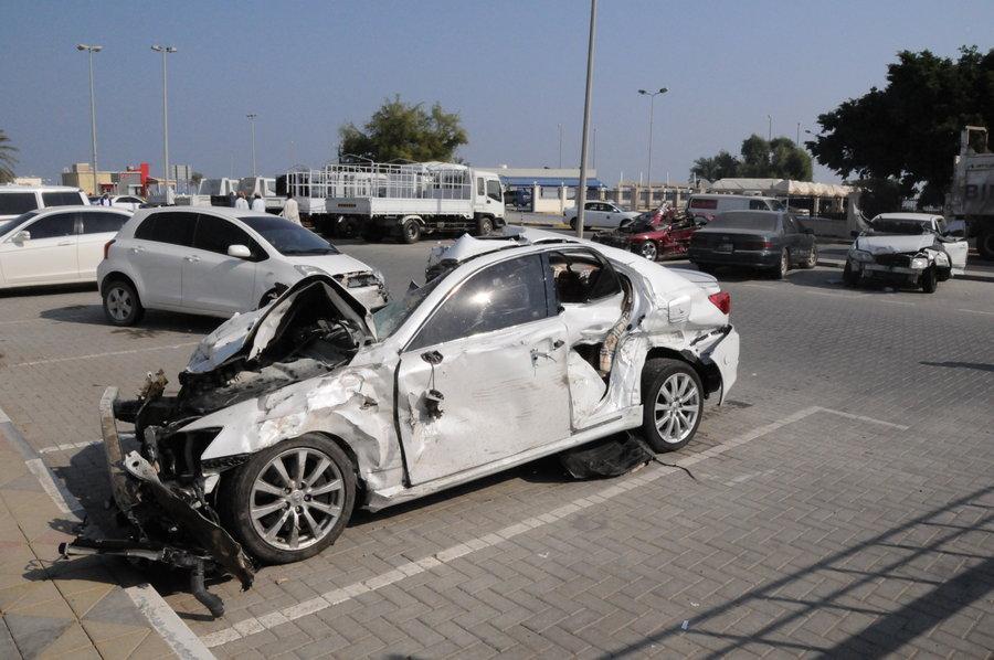 إصابة 5 في حادث انقلاب سيارة بالغردقة