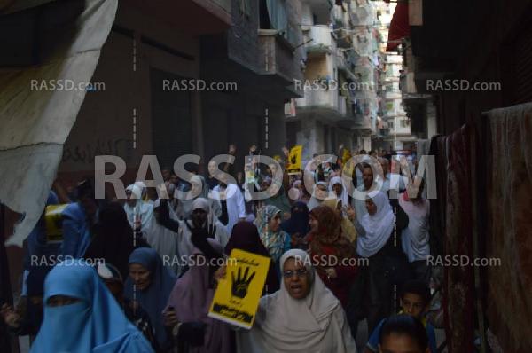 مسيرة مناهضة للانقلاب في “الرمل” بـ”الأسكندرية”