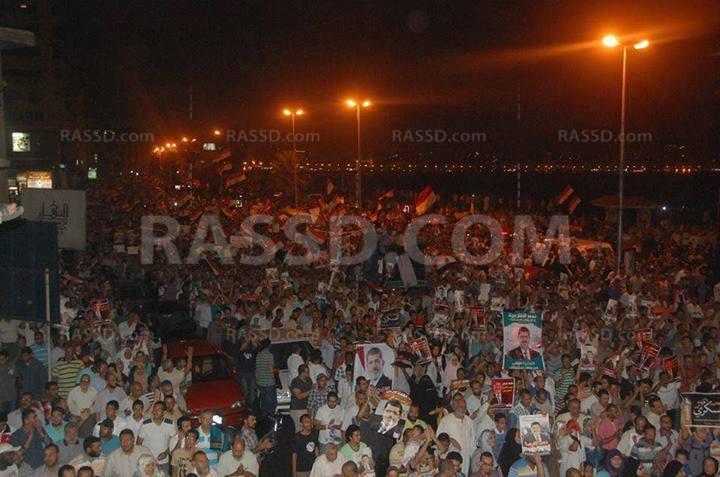 مسيرة حاشدة لأنصار مرسي بالإسكندرية