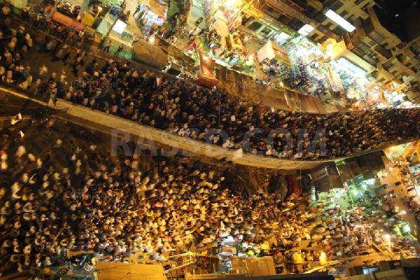 مسيرة حاشدة تطوف بني سويف رفضا للانقلاب