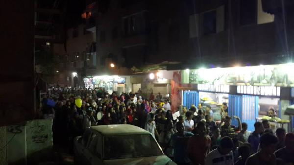 مسيرة ليلية بـ”المعادي” دعمًا للشعب الفلسطيني