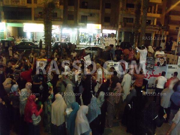 مسيرات حاشدة لدعم الشرعية ورفض الانقلاب بالإسكندرية