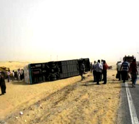 مقتل 17 مجندا في حادث بطريق العلمين