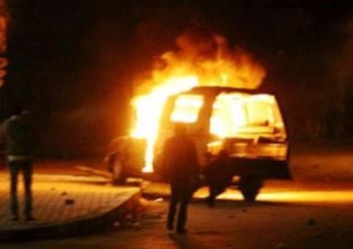 مجهولون يضرمون النيران بسيارة”بوكس” لأمن الانقلاب بزفتى