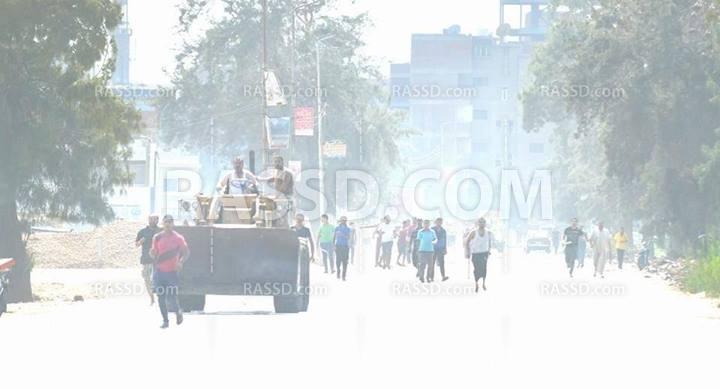 قوات الانقلاب تعتدي على مسيرة مؤيدة للشرعية بالقنطرة