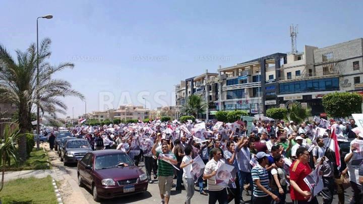 انطلاق مظاهرة بالتجمع الخامس في مليونية الفرقان