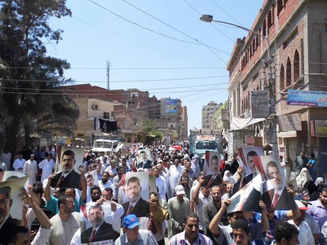 الآلاف يحتشدون بكفر الشيخ للمشاركة بجمعة “إسقاط الانقلاب”