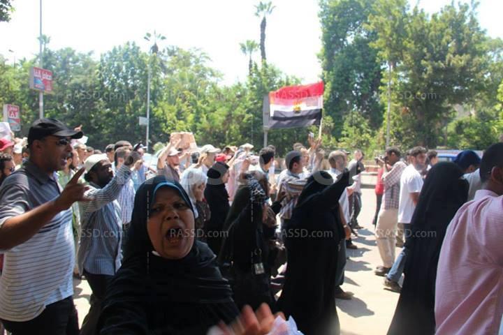 بالصور..انضمام الأهالي لمسيرتي أسد بن الفرات ومصطفي محمود