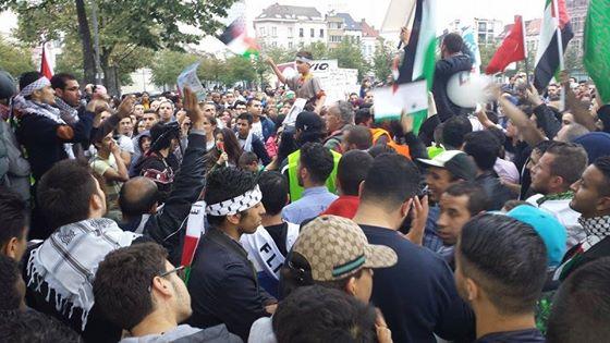 مظاهرات تضامنية مع “غزة” في “بلجيكا”