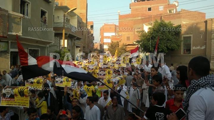 تكبيرات العيد خلال مسيرات بني سويف