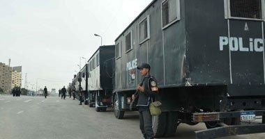 امن الانقلاب يغلق ميدان رابعة العدوية أمام حركة السيارات