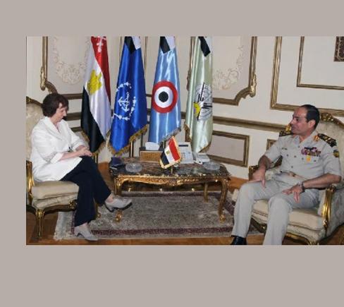 السيسي يلتقى آشتون لبحث المشهد السياسي