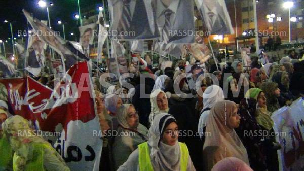 مسيرة نسائية لرفض الانقلاب بأسيوط