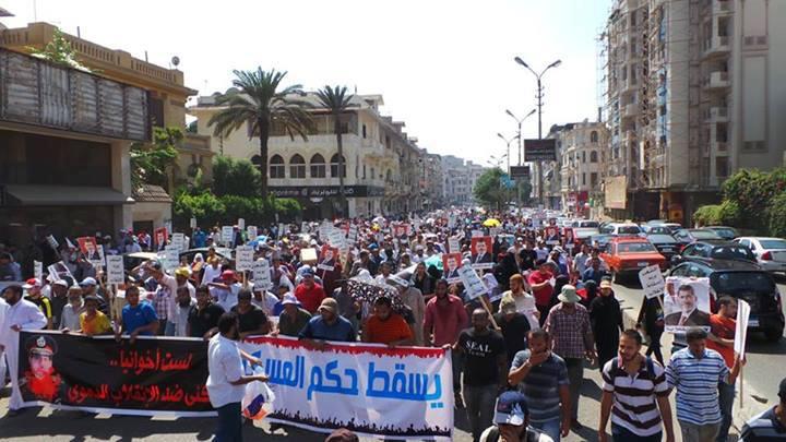 مسيرات حاشدة تجوب القاهرة والجيزة لرفض الانقلاب