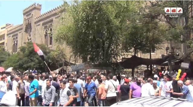 فيديو..الآلاف يخرجون في مسيرة شبرا  ضد الانقلاب