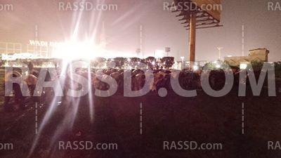 طائرات الجيش تحلق فوق متظاهري مدينة الانتاج