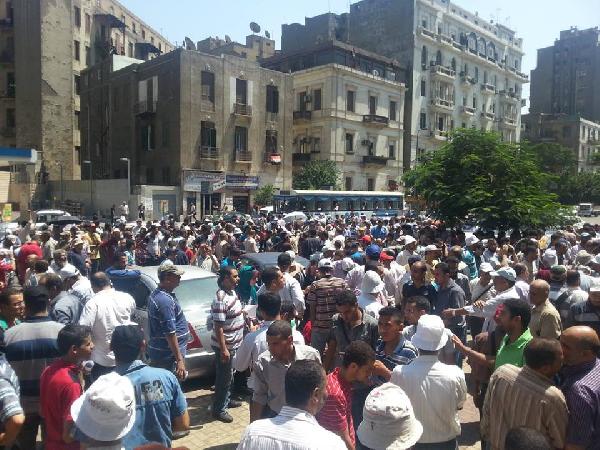 بالصور..وقفة حاشدة للمهندسين ضد الانقلاب برمسيس