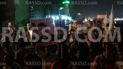 مسيرة بالمئات لتأييد مرسي بزهراء مدينة نصر