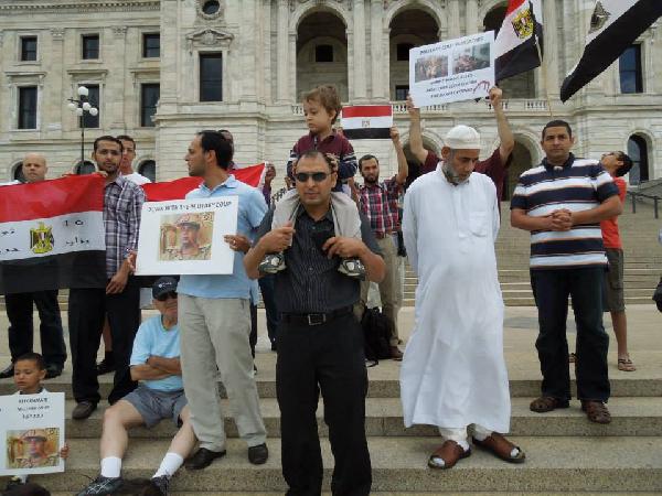 فيديو..وقفة للمصريين في مينيسوتا ضد الانقلاب ومخططيه