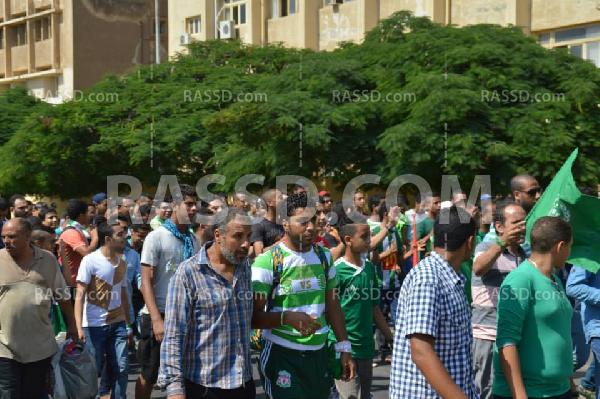 صور | جماهير الاتحاد السكندري بـ”الاستاد” وتواجد أمني مكثف