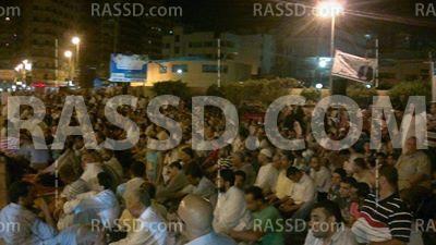 استمرار فاعليات اعتصام أنصار مرسي بالمنصورة