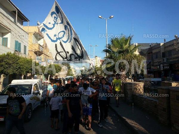 مسيرة لـ”طلاب ضد الانقلاب” في مدينة “الزرقا” بـ”دمياط”