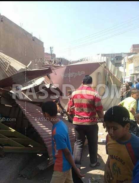 حملة إزالة لأكشاك المواطنين بحوش عيسى