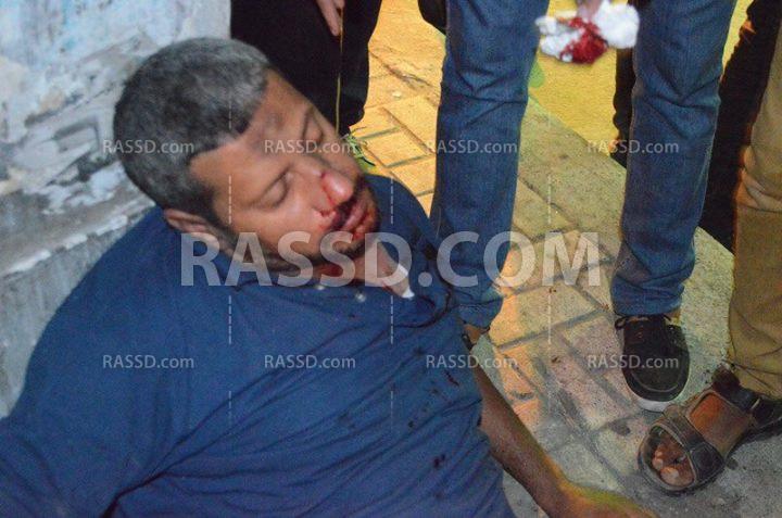 بلطجية يهاجمون تظاهرة رافضي الانقلاب بدمنهور