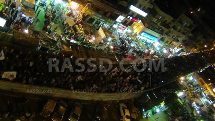 مسيرة حاشدة ببني سويف ضد الانقلاب