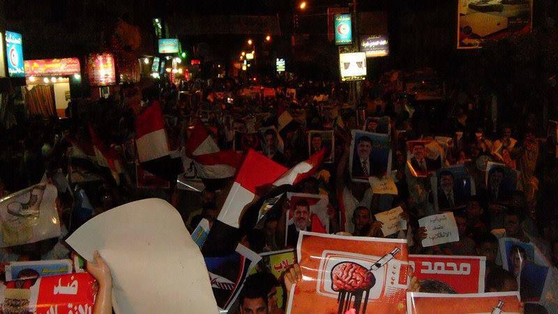 مسيرة حاشدة بسوهاج في مليونية “الصمود ضد الانقلاب”