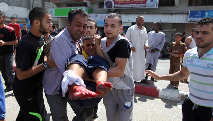 إصابة 4 مدنيين في قصف الاحتلال لأحد مواقع حماس في وسط غزة