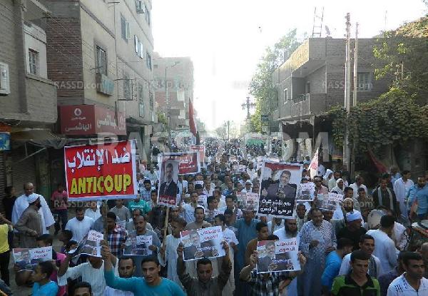 المنيا تحتشد في مليونية عيد النصر ضد الانقلاب