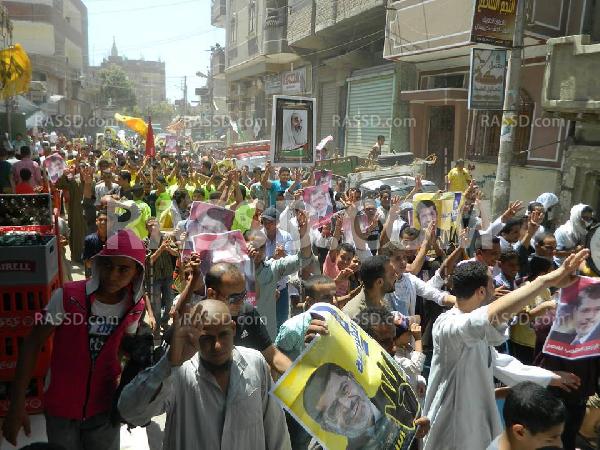 صور | مسيرة مناهضة للانقلاب في “الطامية” بـ”الفيوم”