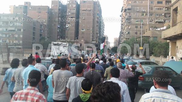 مسيرة بالقرب من قصر “القبة” بوسط “القاهرة” تنديدًا بالانقلاب