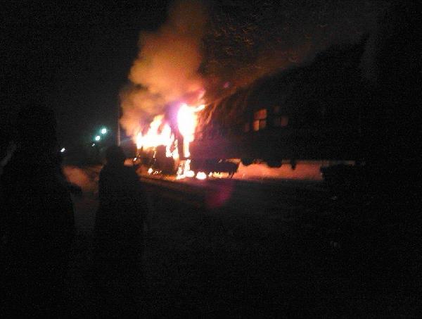 عاجل | حريق هائل بقطار سكة حديد في المنوفية