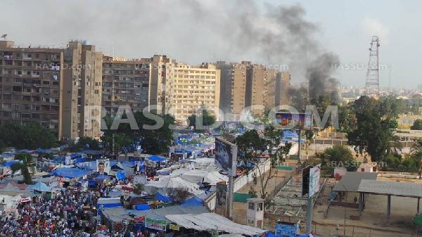 شاهد عيان : أول طلقة رصاص حي تم اطلاقها في تمام السابعة