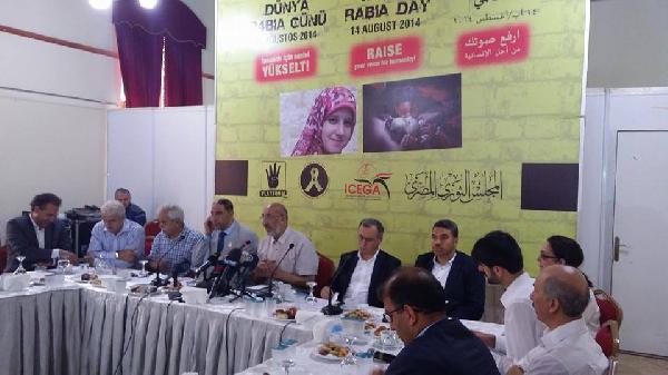 بدء المؤتمر الصحفي الدولي في ذكرى «مذبحة رابعة» باسطنبول