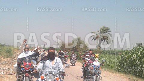 مسيرة بالدراجات النارية تجوب قرى “أبو تشت” في “قنا”