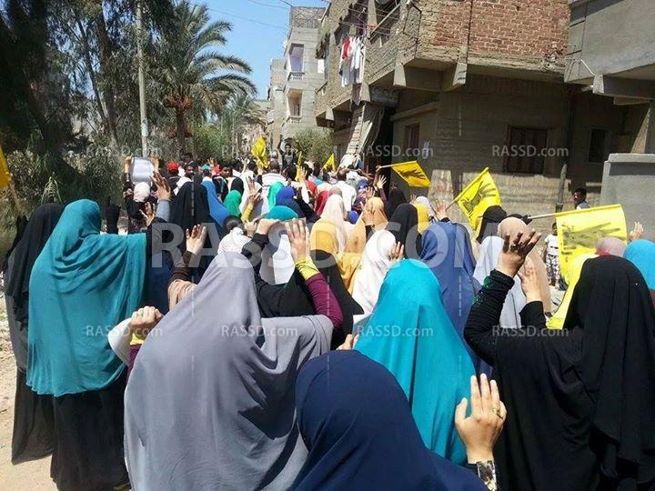 تظاهرات بالفيوم ودمياط في ذكرى المذبحة