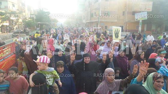 مسيرة مناهضة للانقلاب بـ”المنصورية” شمال “الجيزة”