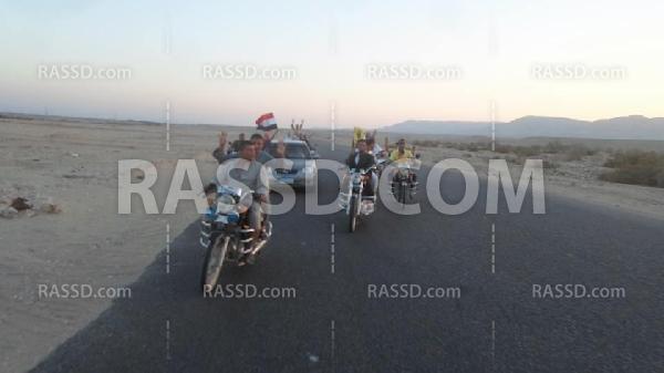 مسيرة بالدرجات النارية في “القرنة” بـ”الأقصر”