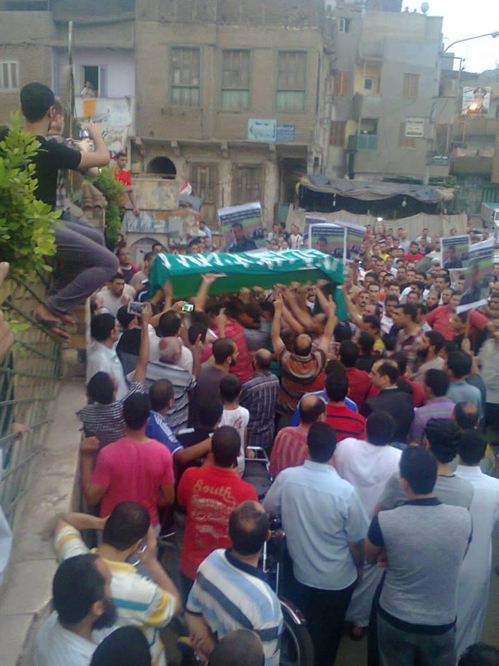 الدقهلية تشيع شهيدها بمجزرة رابعة