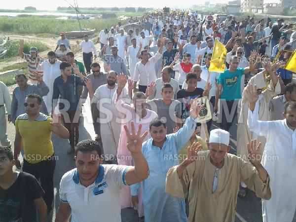 مسيرة حاشدة في “بلطيم” بـ”كفر الشيخ” في ذكرى مجزرة رمسيس
