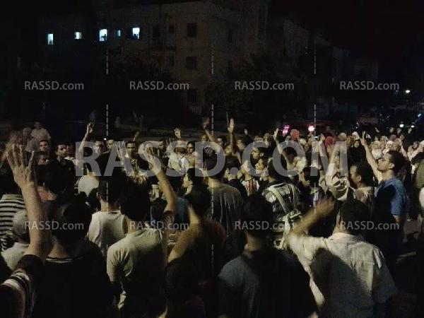 مسيرة بالقرب من قسم شرطة “السادات” بـ”المنوفية”