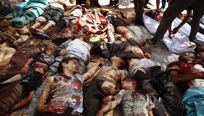 بالصور.. ارتفاع حصيلة مجزرة “دوما” لـ100 قتيل و300 جريح