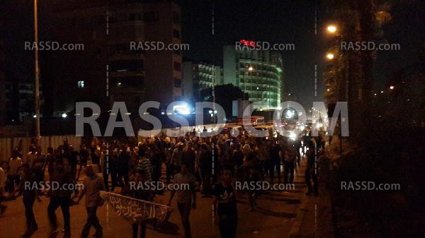 مسيرة ليلية تجوب شارعي الهرم وفيصل بالجيزة